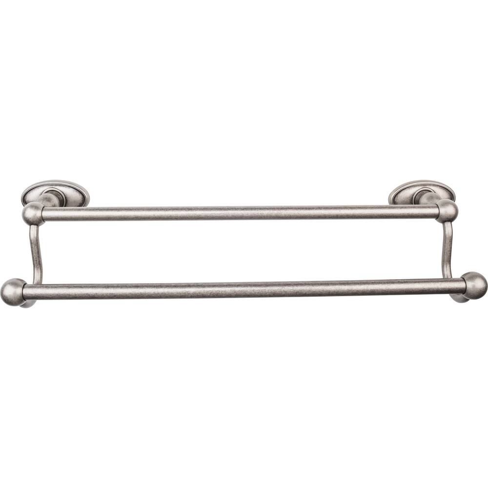 Top Knobs Edwardian Bath 18 Inch Double Towel Bar Oval Backplate