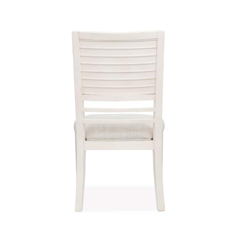 Salt Life Home Echo Isles Sea Pearl And Driftwood Upholstered Side Chair Two Pack - 20.13''W x 25.13''D x 38''H