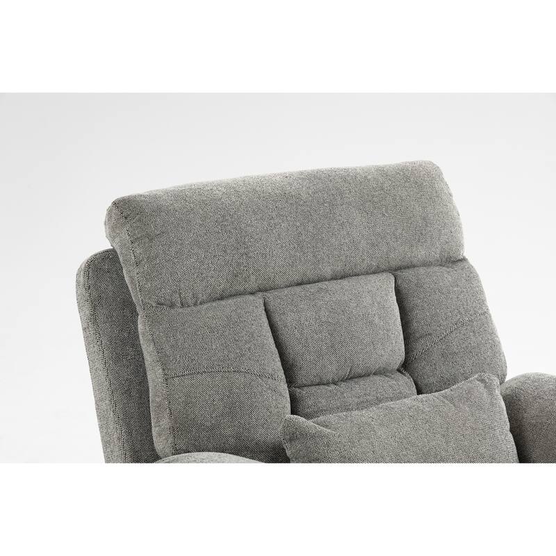 Dual OKIN Motor Power Lift Recliner Chair, Electric Sofa with Heat & Massage, Heavy-Duty Recliner Chair with 2 Cup Holders