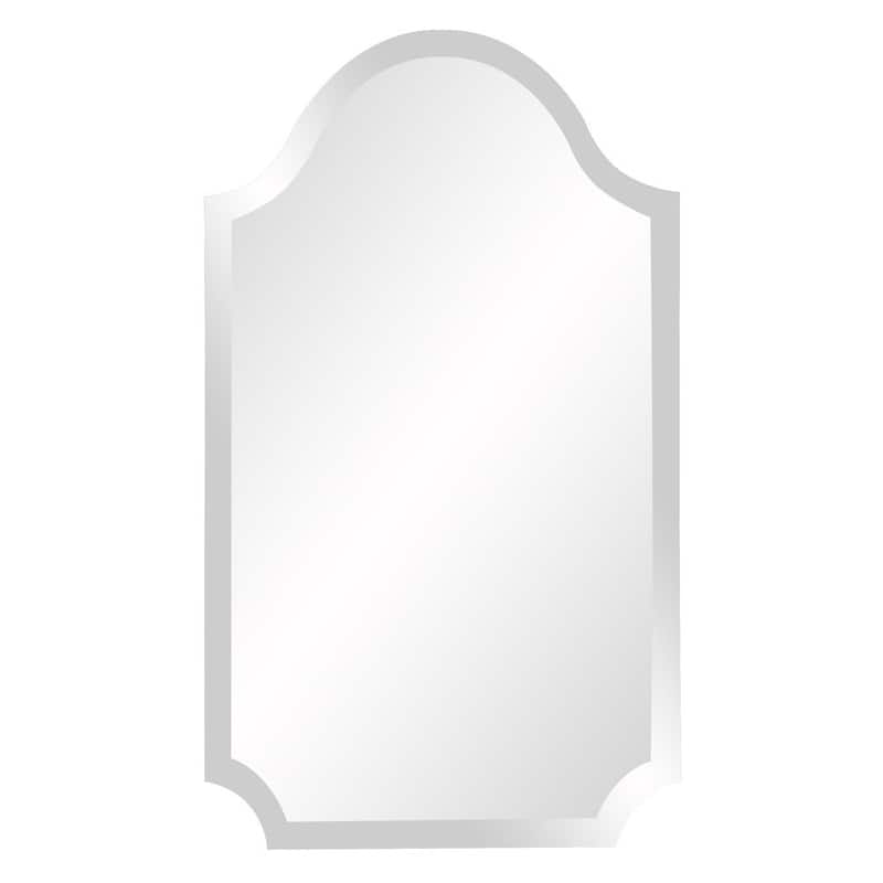 HomeRoots 27" Clear Abstract Unframed Accent Mirror