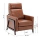 preview thumbnail 21 of 23, Milo Modern Push Back Recliner by Greyson Living