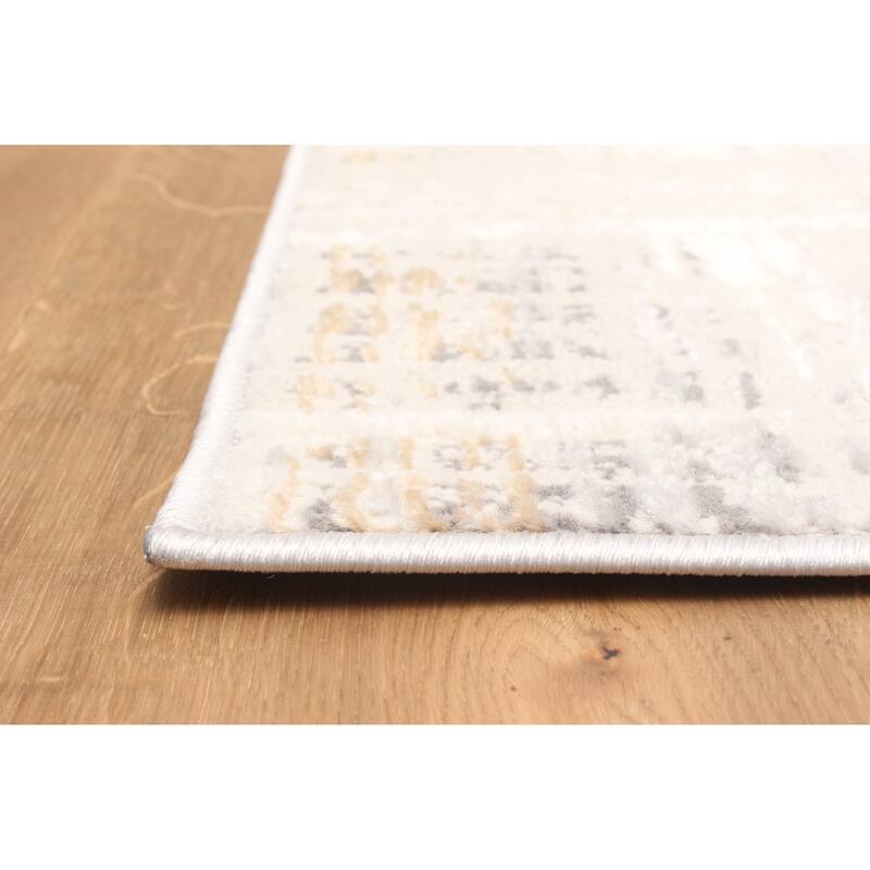 ECARPETGALLERY Machine Made Quinn Grey Area Rug