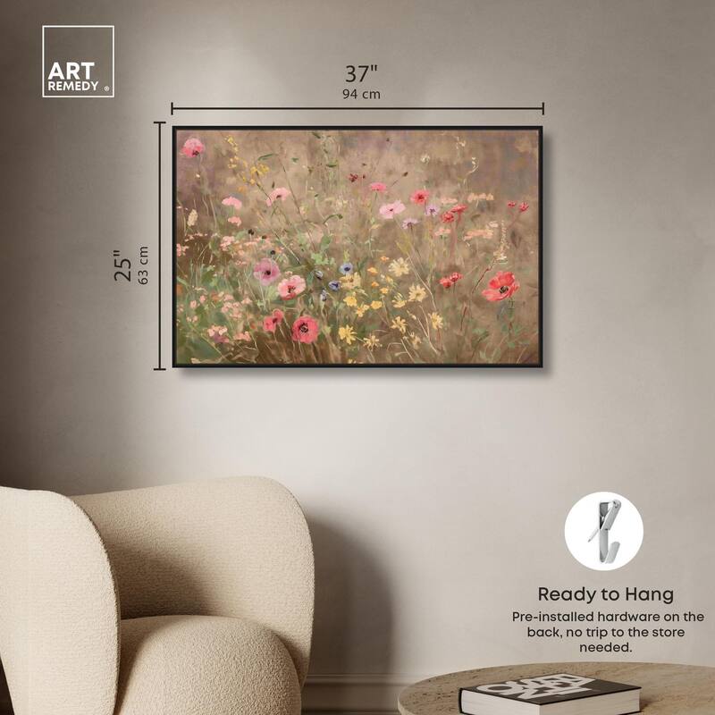 Wildflower Meadow Canvas by Art Remedy
