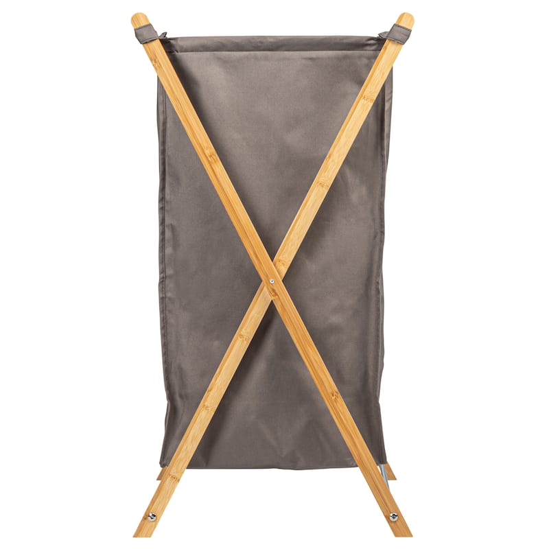 Household Essentials X-Frame Bamboo Hamper