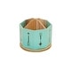 preview thumbnail 2 of 16, DesignStyles 4 Compartment Spinning Desktop Organizer / Rotating Pen and Pencil Cup and Sorter Turquoise Arrows