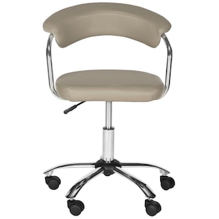 Carson Carrington Eidsnes Office Grey Pier Desk Chair - 21"W x 21"D x 27"H