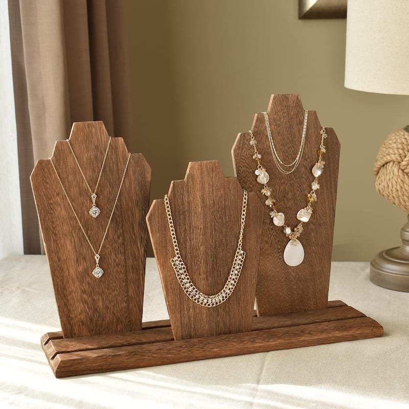 Wooden Multiple Jewelry Display Stand