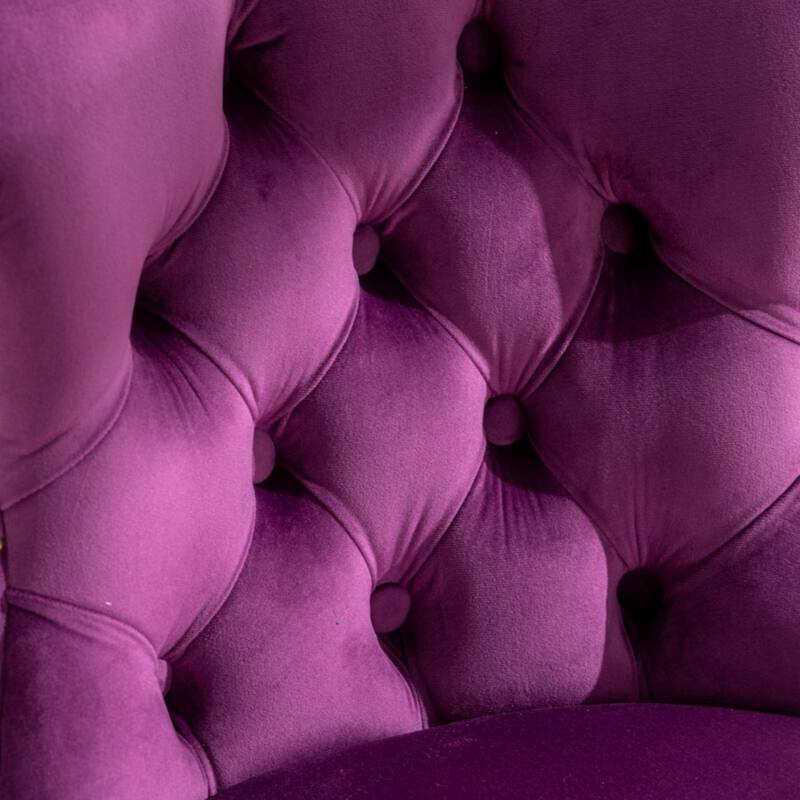 Modern Upholstered Bar Stools with Backs Comfortable Tufted for Home Pub and Kitchen Island,Green,Set of 2