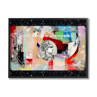 Stupell Credit Card on Framed Giclee Art Design by Ziwei Li