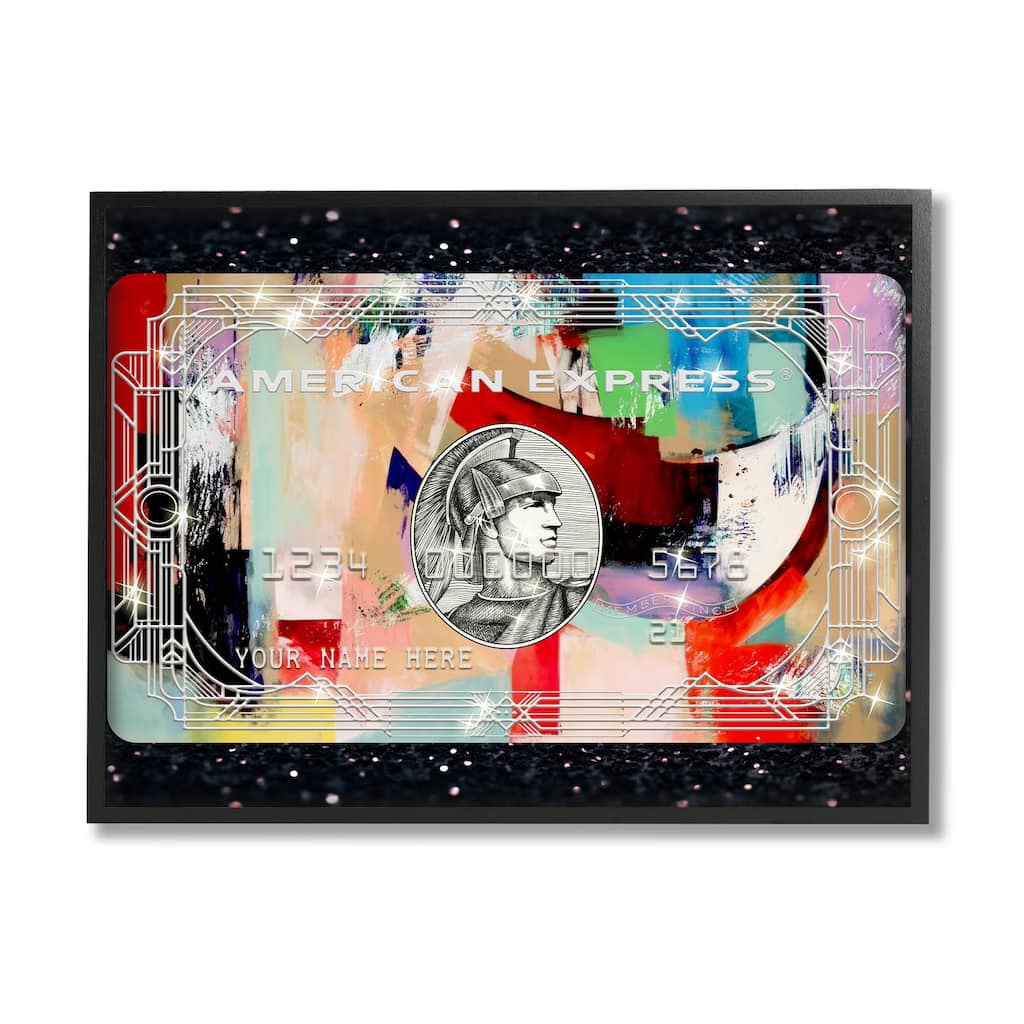 Stupell Credit Card on Framed Giclee Art Design by Ziwei Li