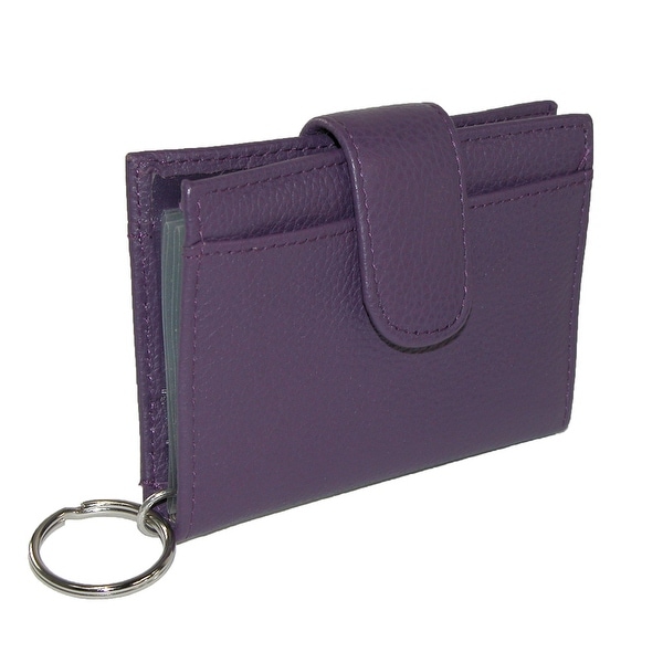 Shop Buxton Women&#39;s Leather Key Chain ID Card Case Wallet - one size - Free Shipping On Orders ...