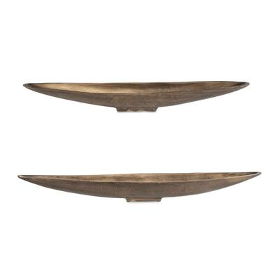 Uttermost River Run Antique Brass Bowls Set/2