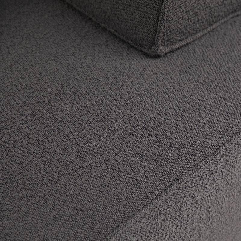 Ryker 53-inch Square Modular Modern Chair in Boucle Upholstery
