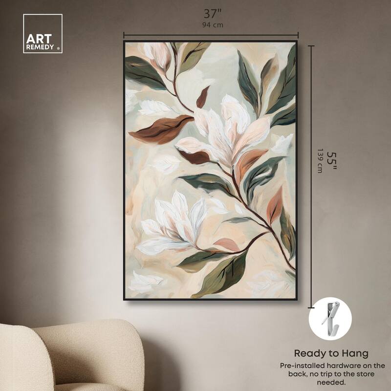 Soft Magnolia II Canvas by Art Remedy