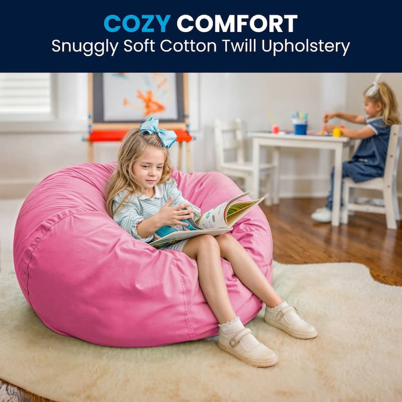 Oversized Refillable Bean Bag Chair for Kids and Adults