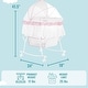 preview thumbnail 3 of 4, Dream On Me Lacy Portable 2 in 1 Bassinet and Cradle in Pink and white