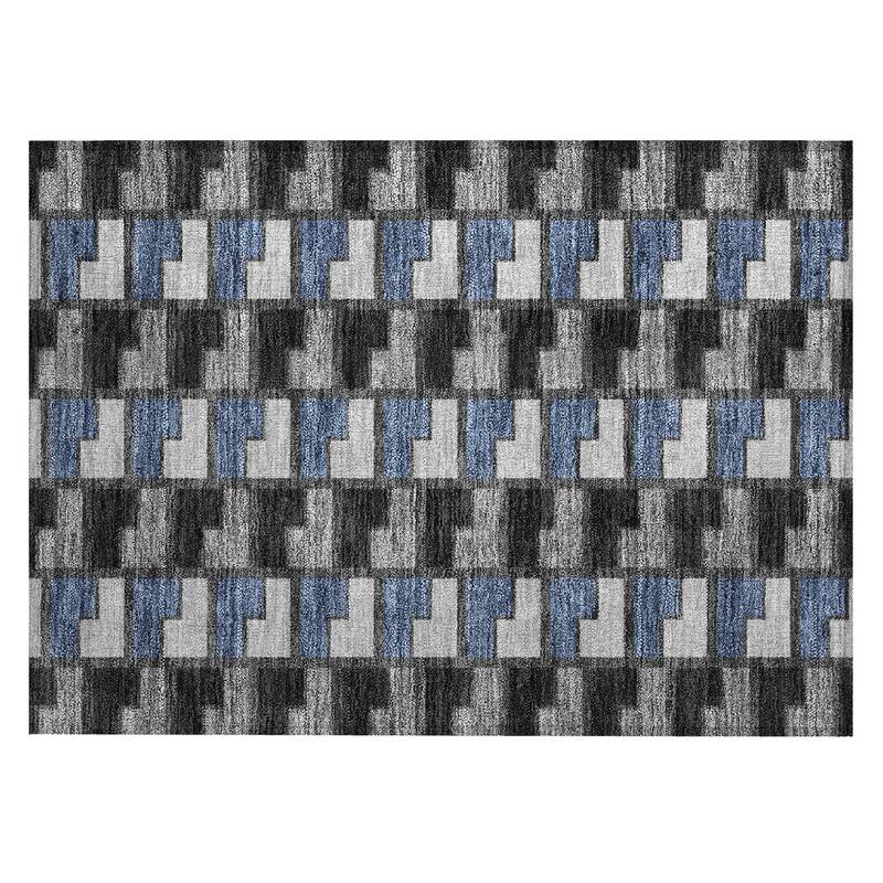 Machine Washable Indoor/ Outdoor Contemporary Kaylee Chantille Rug