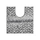 preview thumbnail 50 of 123, Better Trends 100% Micro Polyester Knitted Bathroom Rugs - Casablanca Collection with Chevron Pattern, Machine Washable Bath Mat