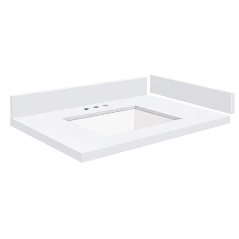 Transolid VT25x22-1KU-8 Silestone 25" Quartz Vanity Top with