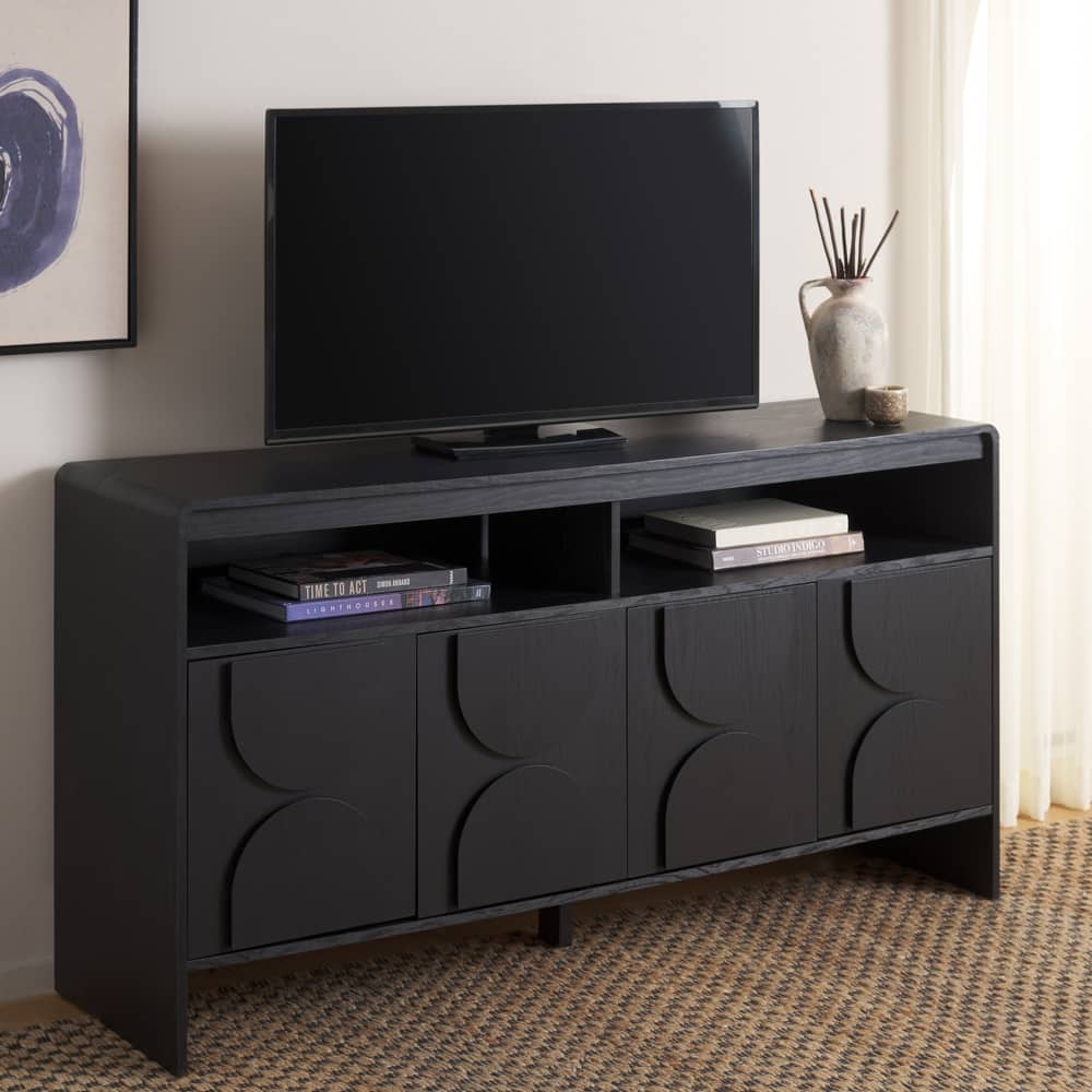 SAFAVIEH Arsenio 2-Drawer 2-Shelf Sideboard for TVs up to 65" - 61"W x 18"D x 32"H