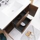 preview thumbnail 19 of 148, Floating Bathroom Vanity with Integrated Resin Top
