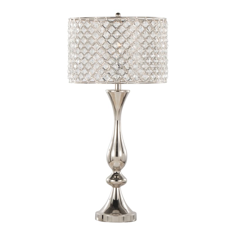 Silver Orchid Priya 27" Metal Table Lamp