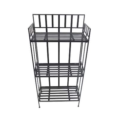 46" 3 Tier Shelf Black