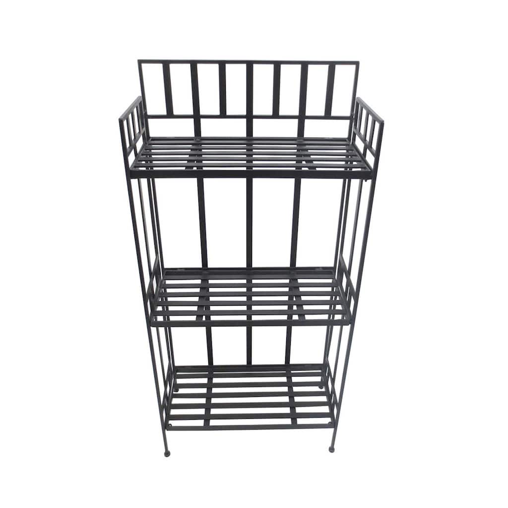 46" 3 Tier Shelf Black
