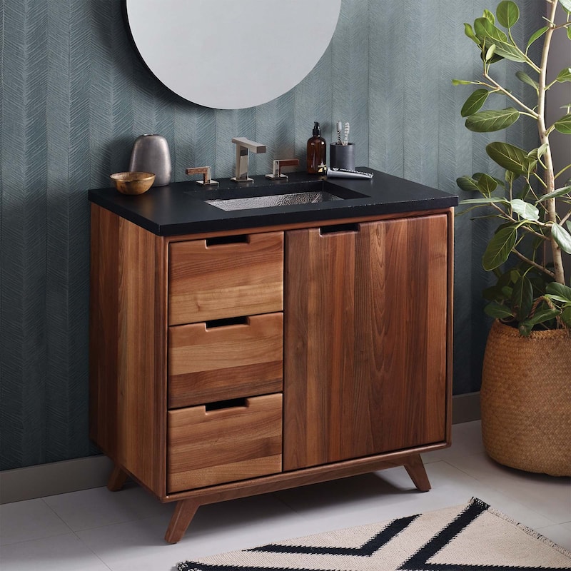 Topanga Freestanding Single Bathroom Vanity (Base Only)