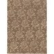 preview thumbnail 24 of 44, Hand Loomed Crete Casual Solid Tone-On-Tone Floral Wool Area Rug Brown - 8' x 11'