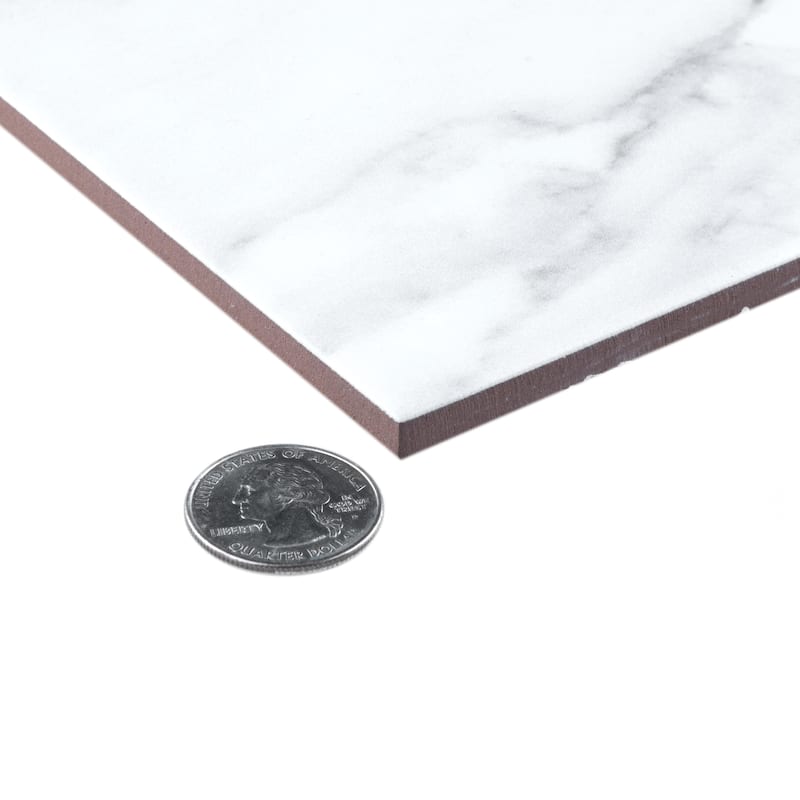 Merola Tile Ella Hill Calacatta 17-3/4" x 17-3/4" Ceramic Floor and Wall Tile - Case (7 Tiles)
