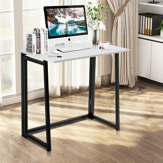 Wooden Folding Writing Table Computer Desk PC Laptop Home Office Furniture 
