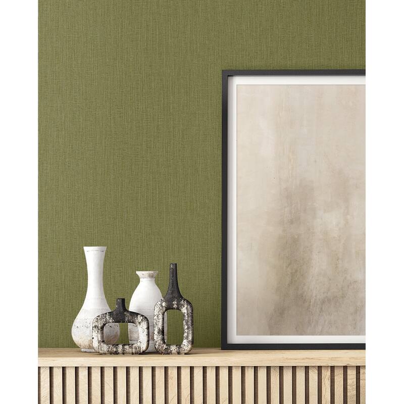 Seabrook Designs Natural Tether Embossed Vinyl Unpasted Wallpaper