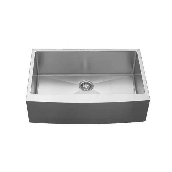 Karran Farmhouse Apron Front Stainless Steel 33 in. Single Bowl Sink. Opens flyout.