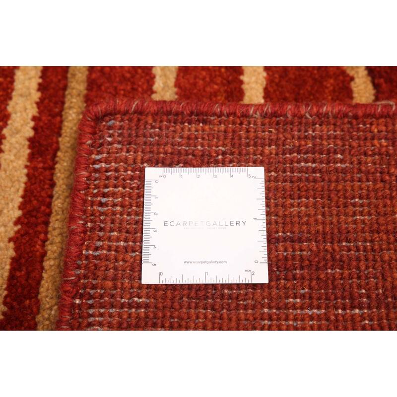 ECARPETGALLERY Hand-knotted Peshawar Ziegler Dark Copper Wool Rug - 5'0 x 7'0