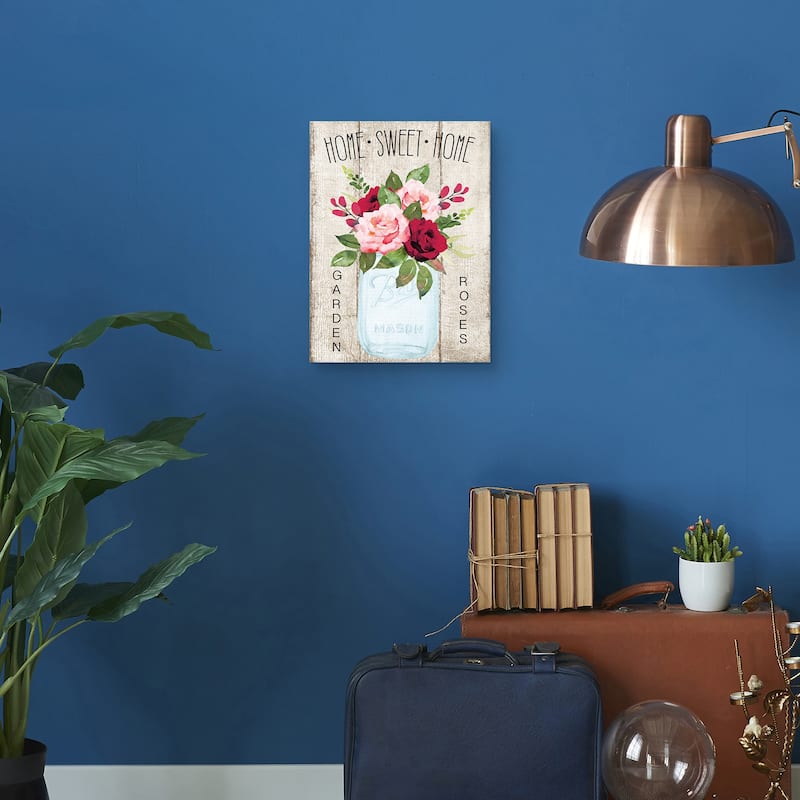 Home Sweet Home Jar Canvas Art Print
