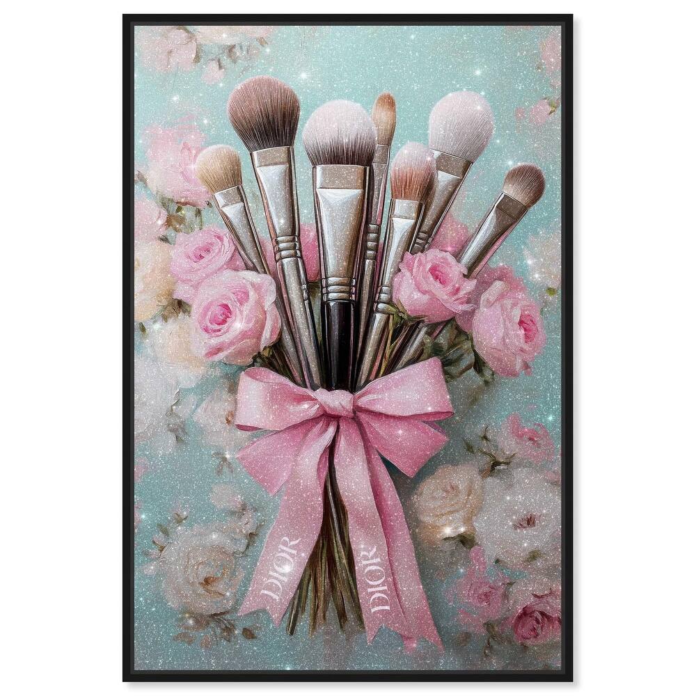 Bouquet of Make Up Brushes Canvas by Art Remedy