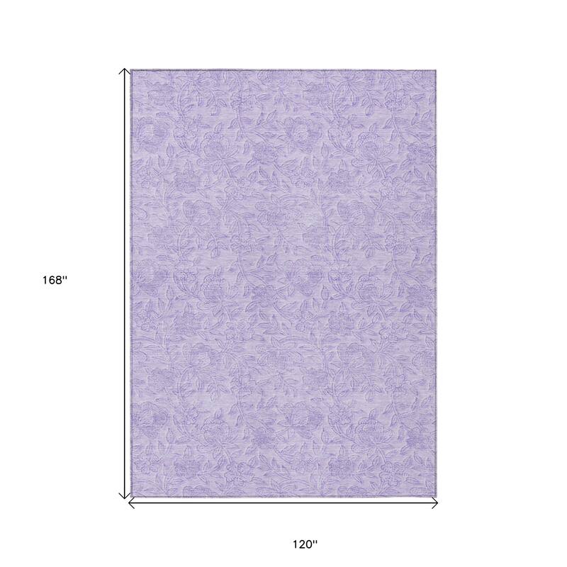HomeRoots Floral Transitional Rectangle Outdoor Rug