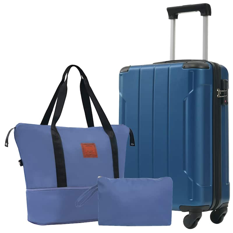 20"Carry On Luggage Set 3 Piece with Spinner Wheels, Lightweight Hardshell ABS Suitcase for Weedend Getaways, Business Travel