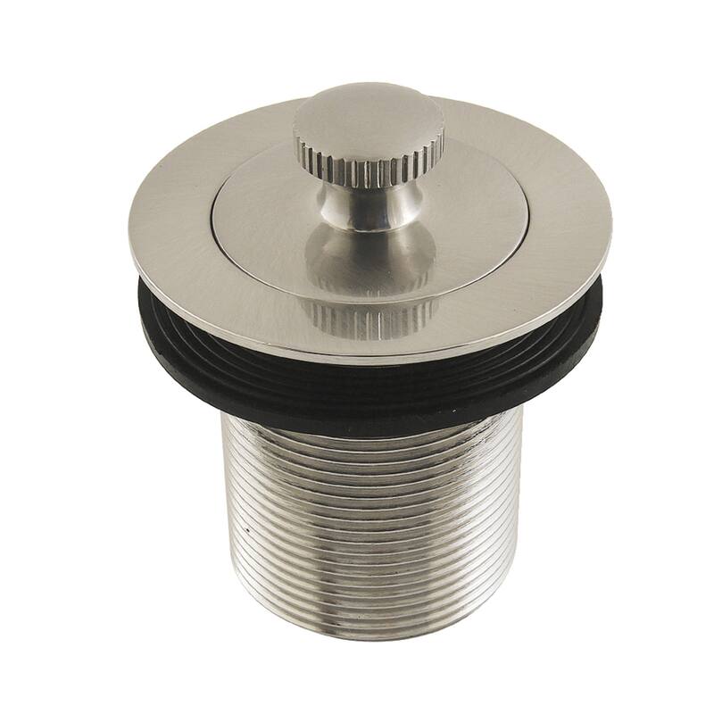 Made To Match 1-1/2-Inch Lift and Turn Tub Drain with 2-Inch Body Thread - Brushed Nickel