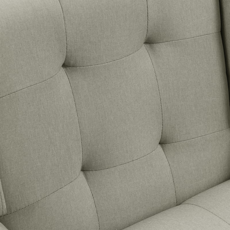 Mid Century Modern Upholstered Linen Accent chairs Armchair