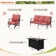 preview thumbnail 87 of 119, MAISON ARTS Outdoor Sofa Set 4/6-Piece Patio Conversation Set with 45'' Gas Fire Pit Table