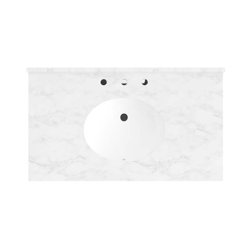 36/48/60 in. Bathroom Vanity in Wood with Ceramic Undermount Sink, Vanity with soft close Drawers