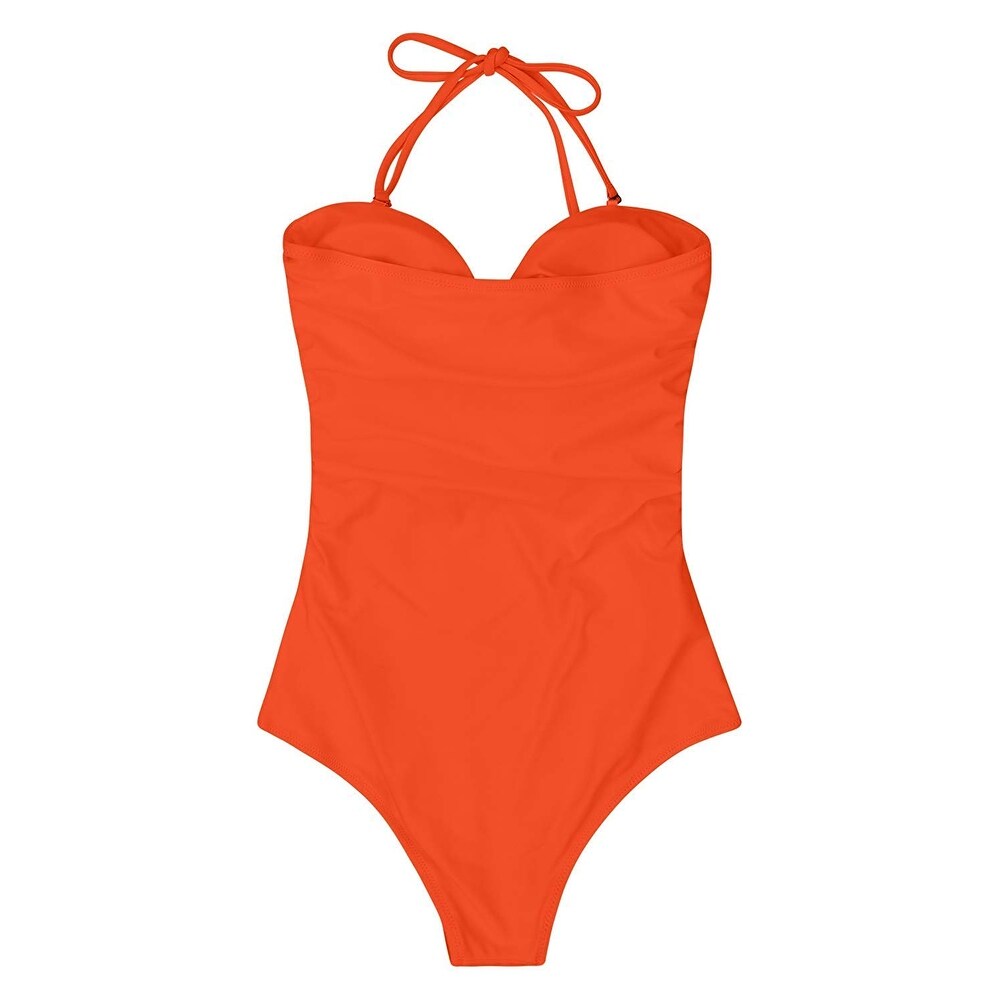 Shop Boosouly One Piece Bathing Suits For Women Tie Knot Front