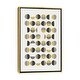 preview thumbnail 4 of 10, iCanvas "Mid Century Abstract Circles IX" by Urban Epiphany Framed Gold - 26x18
