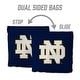 preview thumbnail 4 of 3, Notre Dame Irish NCAA Dual Sided Pro Stop & Slide Cornhole Bags