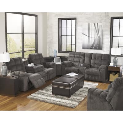 Signature Design by Ashley Acieona Slate 3-Piece Reclining Sectional - 134"W x 123"D x 42"H