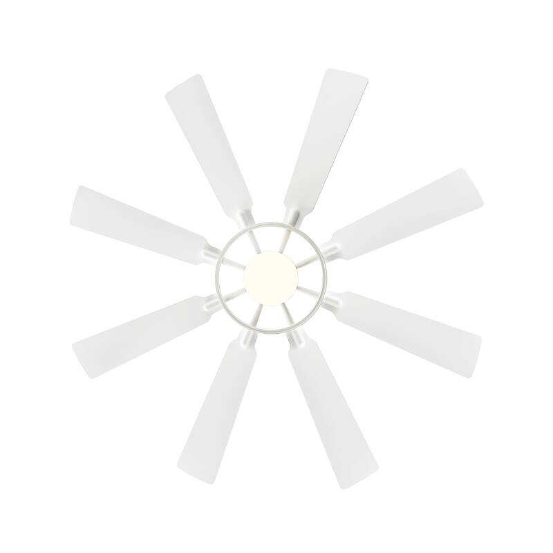WINGBO 80-inch 8-Blades Indoor DC Motor Ceiling Fan With LED Light and Remote Control