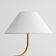 preview thumbnail 9 of 22, Rennnsan 2-Light Modern Black/Gold Linear Fabric Cone Large Pendant Light for Kitchen Island