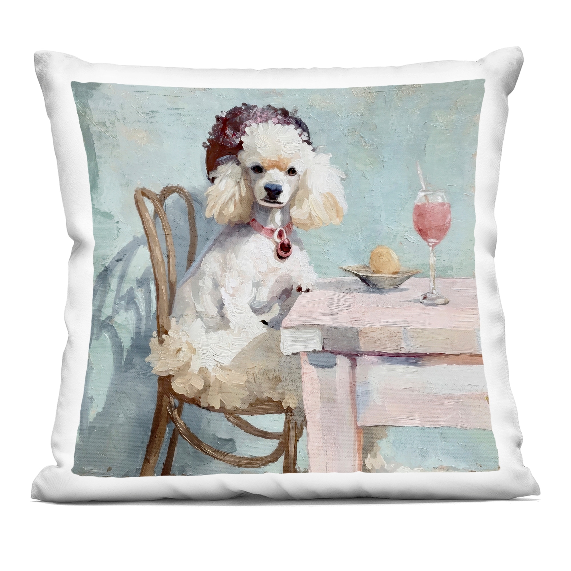 Stupell Ladies Who Lunch Poodle Decorative Printed Throw Pillow Design by Annabelle Hall